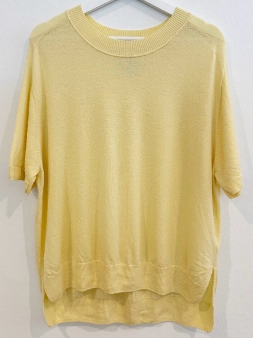 Maeve Merino Wool Short Sleeve Knit Sweater Blouse Anthropologie Classic Small